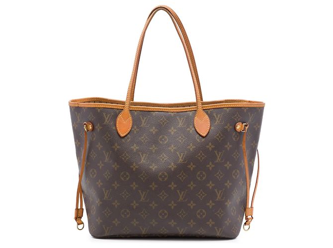 Borsa Tote Louis Vuitton Monogram Neverfull MM marrone