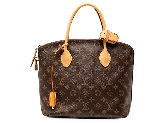 Borsa Louis Vuitton Monogram Lockit PM marrone