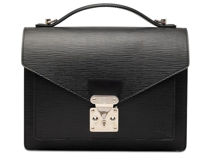 Borsa Louis Vuitton Epi Monceau 28 nera Nero