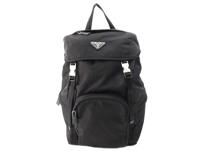 Schwarzer Prada Tessuto Rucksack
