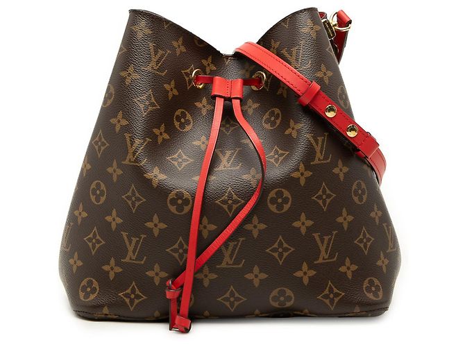 Borsa a secchiello Louis Vuitton Monogram Neonoe MM marrone