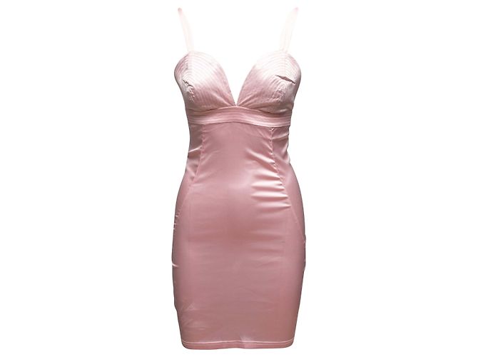 Versus Versace Rosa Versus Gianni Versace Satin-Bustierkleid Größe IT 40 Pink