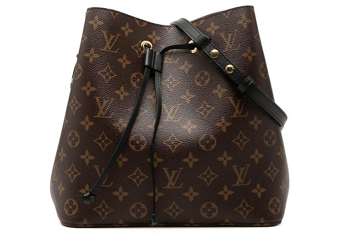 Bolso cubo Louis Vuitton Monogram Neonoe MM marrón Castaño