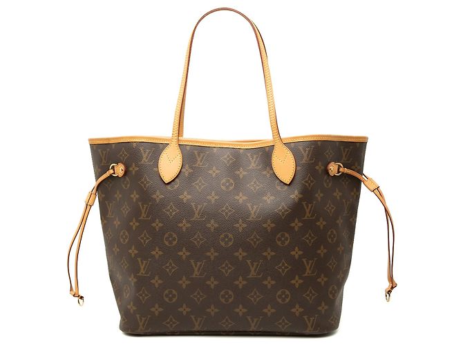 Borsa Tote Louis Vuitton Monogram Neverfull MM marrone