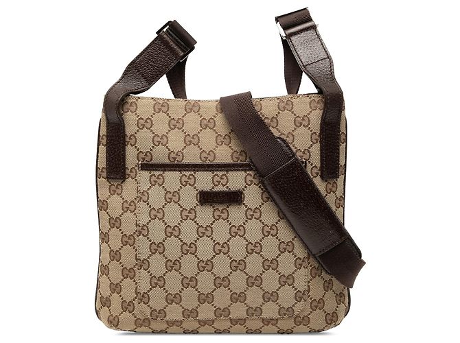 Borsa a tracolla Gucci GG Canvas beige