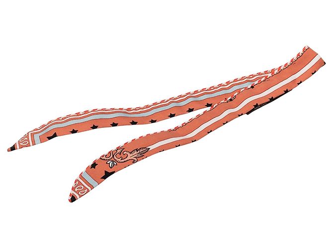 Hermès Seidentuch Orange Candy Doll Twilly