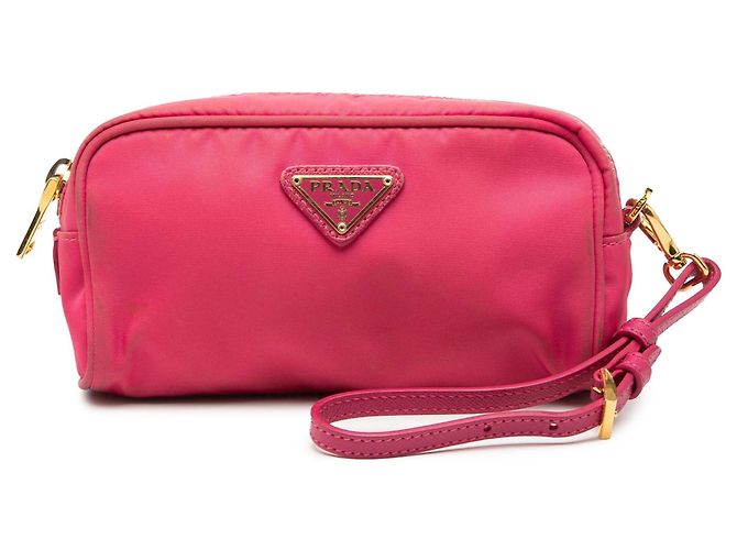 Pochette da polso Tessuto Prada rosa