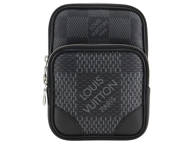 Schultertasche 3D Amazone aus Damier Graphite Schwarz Louis Vuitton
