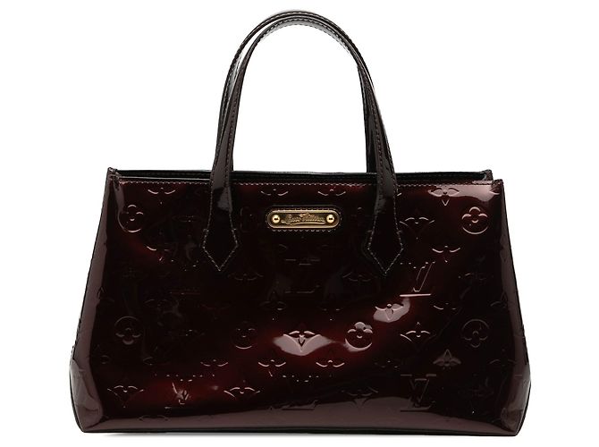 Lila Louis Vuitton Monogram Vernis Wilshire PM Handtasche