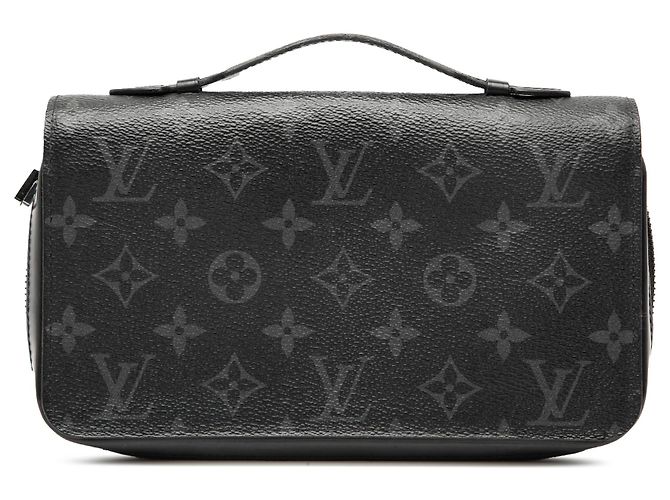 Cartera Zippy XL Monogram Eclipse negra Louis Vuitton Negro