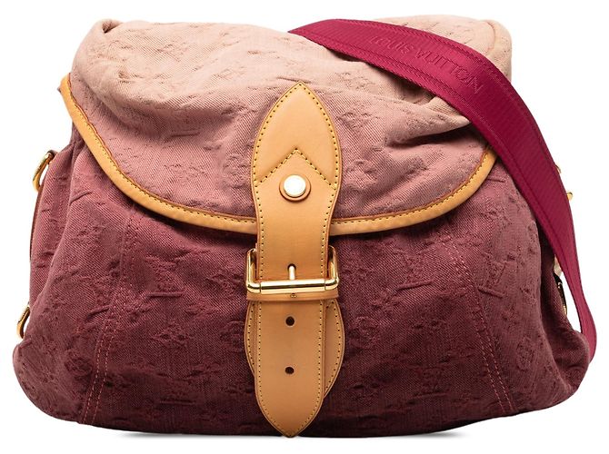 Borsa a tracolla Louis Vuitton Monogram Denim Sunshine rosa