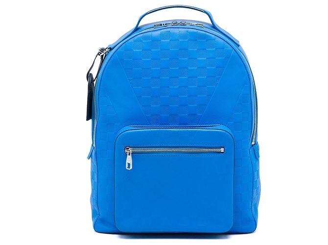 Blauer Louis Vuitton Damier Infini Josh Rucksack