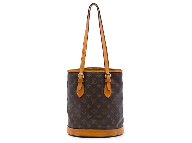 Bucket Pequeno balde Monogram marrom Louis Vuitton