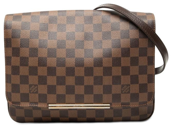 Borsa a tracolla Louis Vuitton Damier Ebene Hoxton GM marrone
