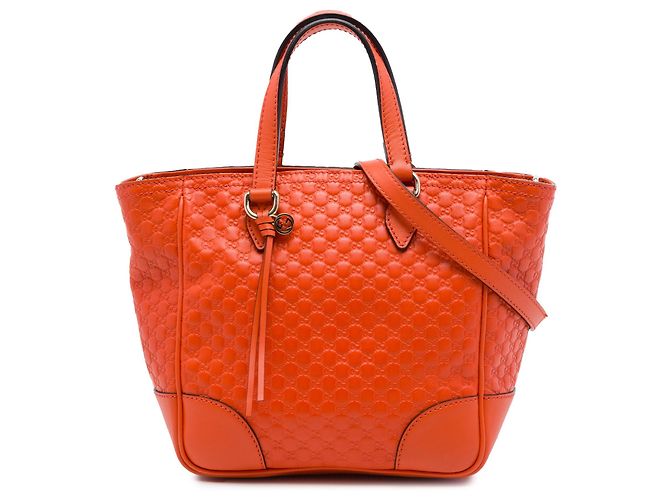 Bolso Gucci Small Microguccissima Bree Naranja