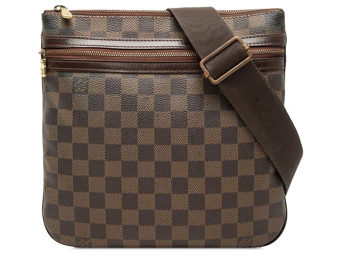 Louis Vuitton Damier Ebene Bosphore Umhängetasche braun