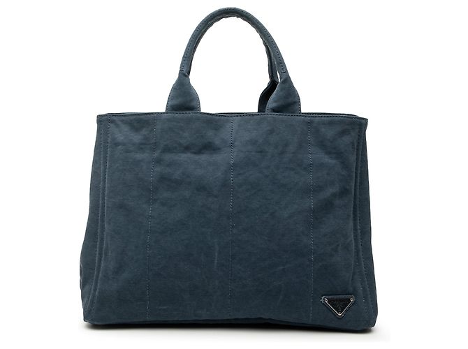 Blauer Prada Denim Tote