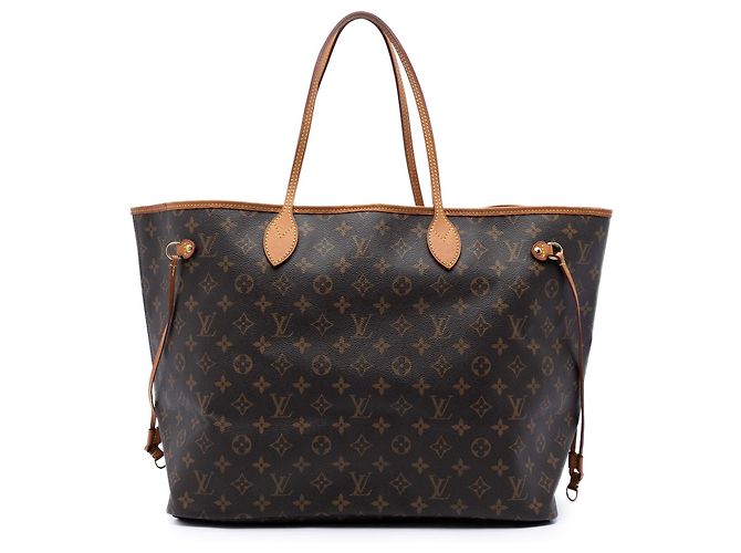 Sac cabas Louis Vuitton Monogram Neverfull GM marron