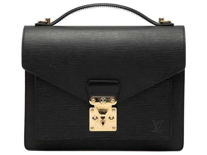 Borsa Louis Vuitton Epi Monceau 28 nera Nero