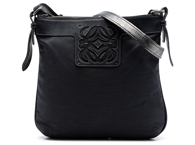 Borsa a tracolla LOEWE Nylon Anagram nera Nero