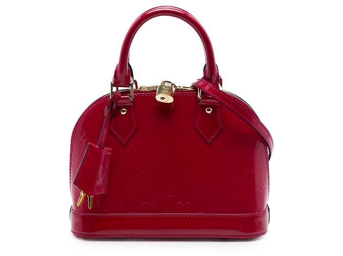 Borsa Louis Vuitton Monogram Vernis Alma BB Rossa Rosso