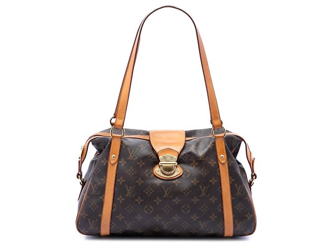 Borsa a tracolla Louis Vuitton Monogram Stresa GM marrone