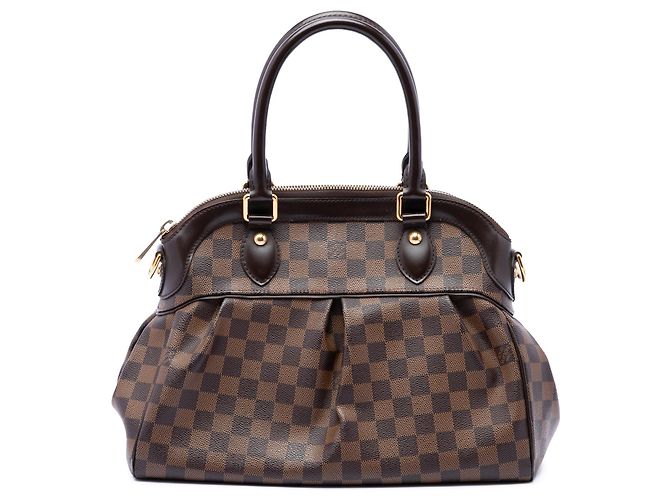 Borsa Louis Vuitton Damier Ebene Trevi PM marrone