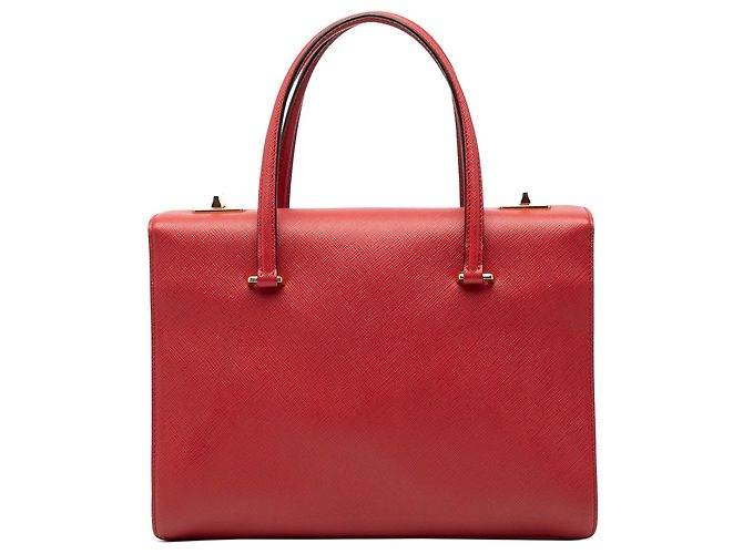 Bolso Prada Saffiano Turnlock rojo Roja