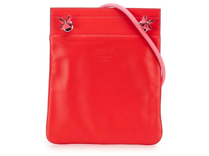 Mini borsa Aline in pelle Swift rossa Hermès Rosso