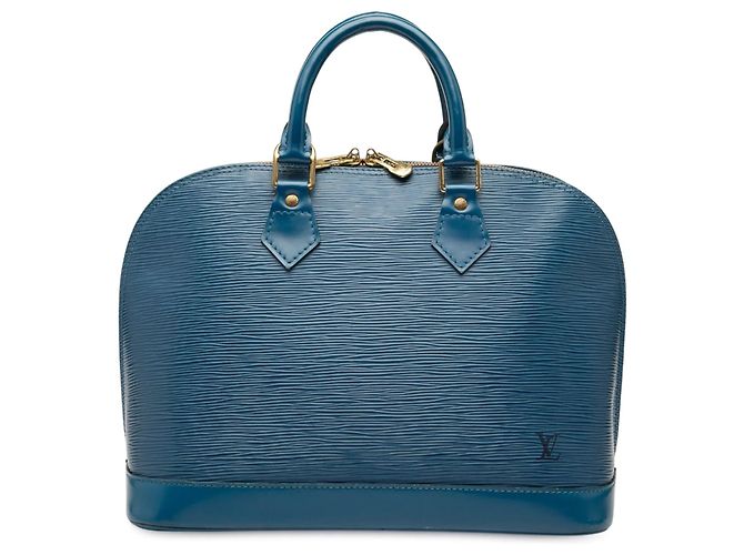 Bolsa Louis Vuitton Epi Alma PM azul