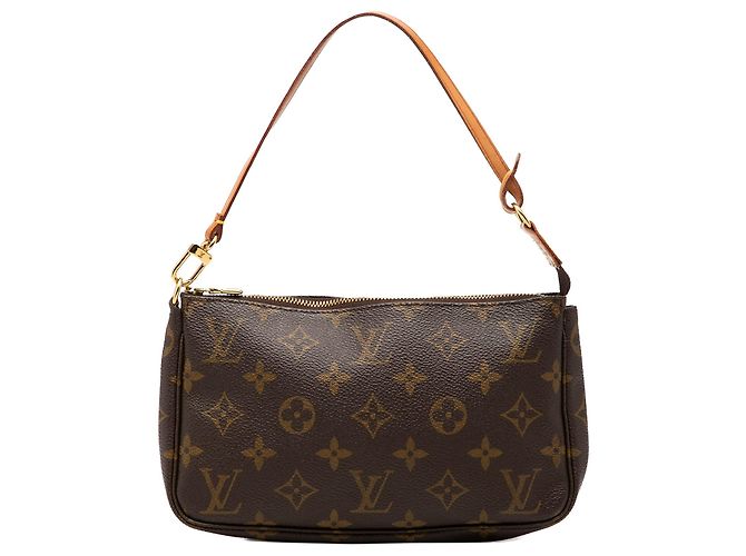Borsa a tracolla Louis Vuitton Monogram Pochette Accessoires marrone