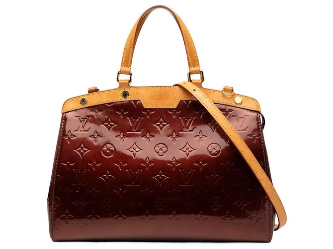 Bolso Louis Vuitton Monogram Vernis Brea MM rojo Roja