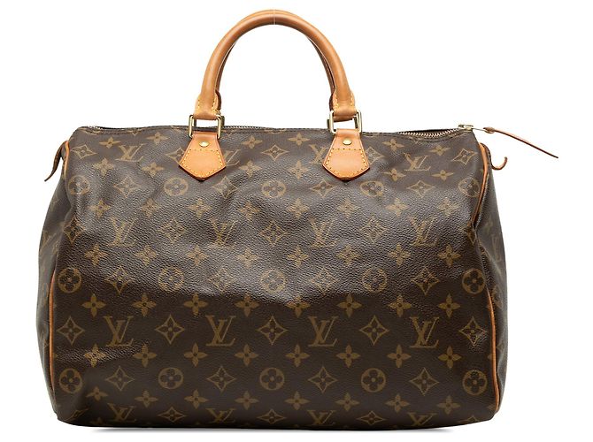 Borsa Boston Louis Vuitton Monogram Speedy 35 marrone