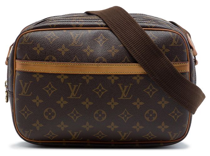 Bolsa transversal Louis Vuitton Monogram Reporter PM marrom