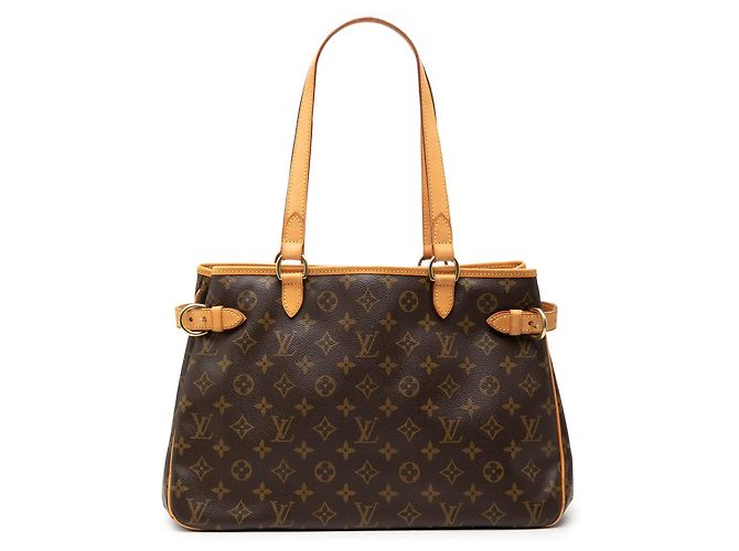 Sac cabas horizontal Louis Vuitton Monogram Batignolles marron