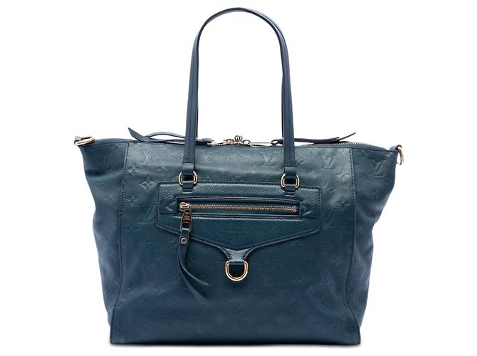 Borsa Louis Vuitton Monogram Empreinte Lumineuse PM blu