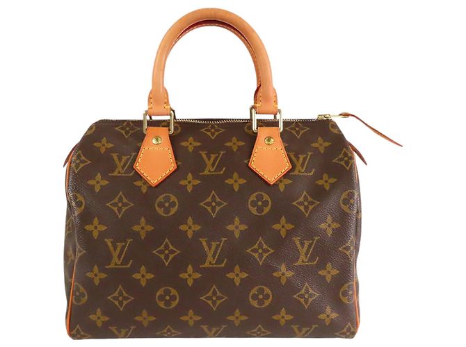 Borsa Boston Louis Vuitton Monogram Speedy 25 marrone