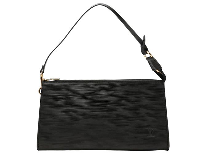 Borsa a tracolla Louis Vuitton Epi Pochette Accessoires nera Nero