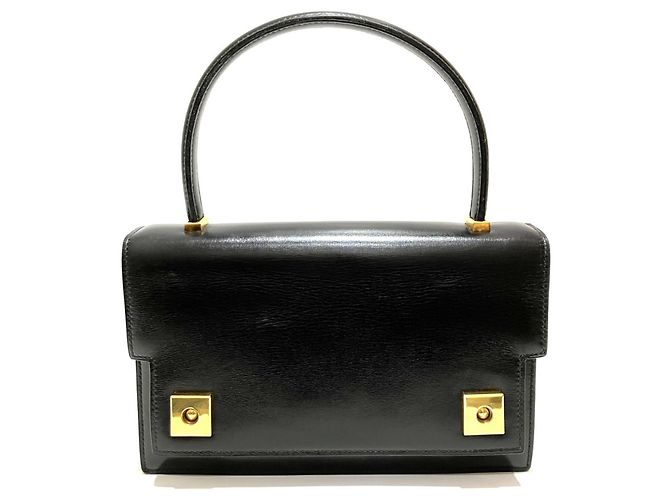 Hermès Bolsa Hermes Piano em couro Box Calf preto
