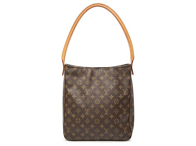Bolso de hombro Louis Vuitton Monogram Looping GM marrón Castaño