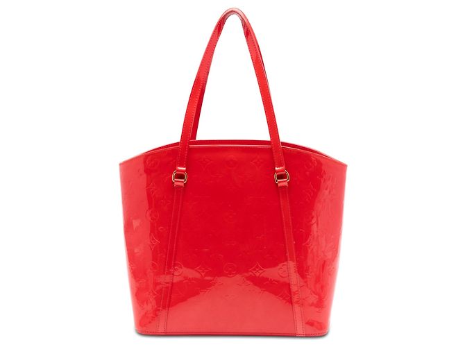 Borsa a Spalla Louis Vuitton Monogram Vernis Avalon GM Rossa Rosso