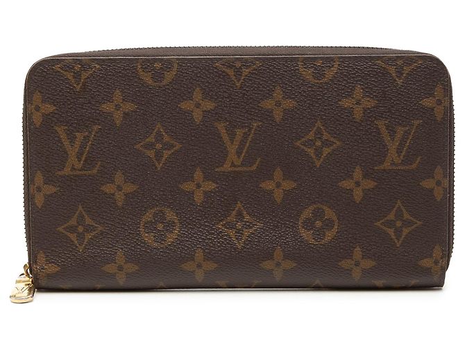 Brown Louis Vuitton Monogram Zippy Organizer Wallet Long Wallets