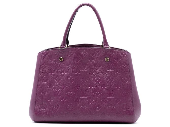 Bolsa Louis Vuitton Monogram Empreinte Montaigne MM roxa Roxo