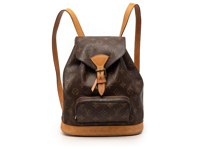 Brown Louis Vuitton Monogram Montsouris PM Backpack