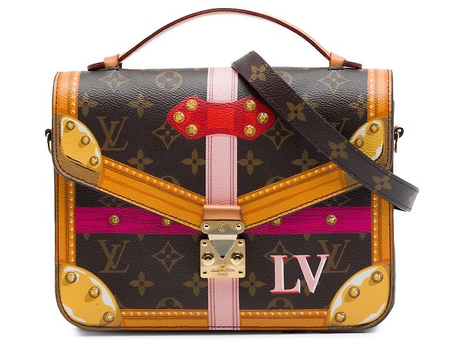 Metis Borsa Satchel Louis Vuitton Monogram Summer Trunks marrone