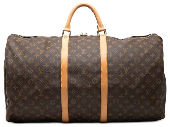 Borsa da viaggio Louis Vuitton Monogram Keepall 60 marrone