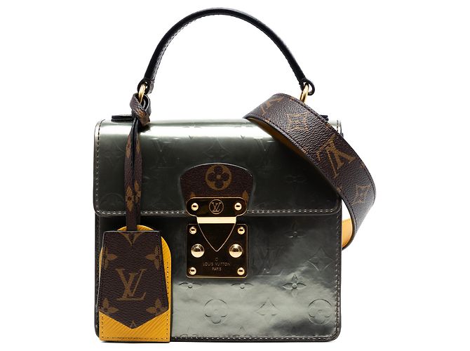 Borsa Silver Louis Vuitton Monogram Vernis Spring Street Argento