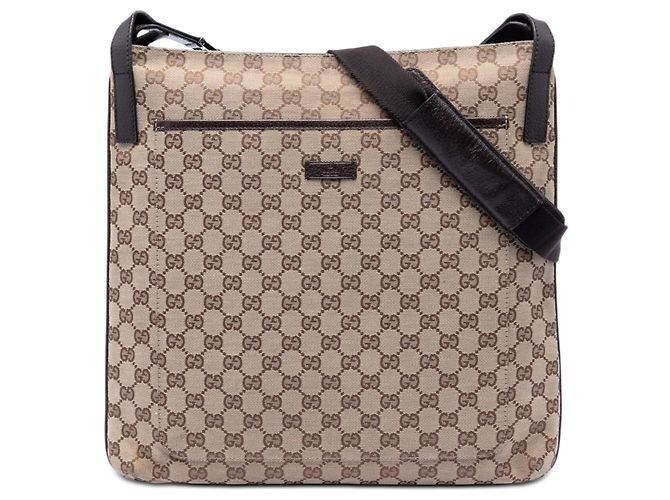 Beige Gucci GG Canvas Crossbody