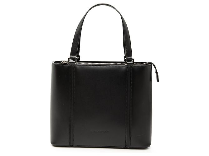 Borsa a mano in pelle nera Burberry Nero