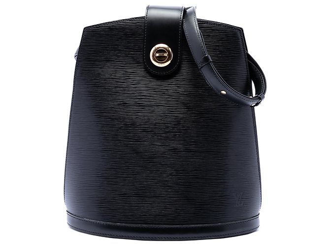 Bolso de hombro Louis Vuitton Epi Cluny negro